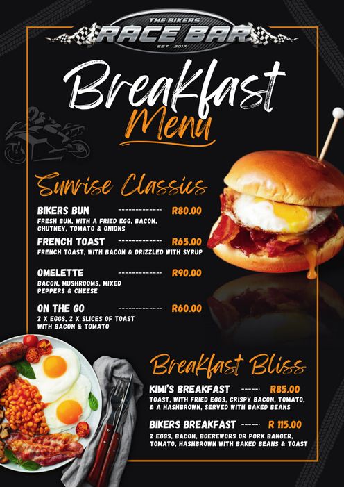 Breakfast Menu Rossis Sportsbar