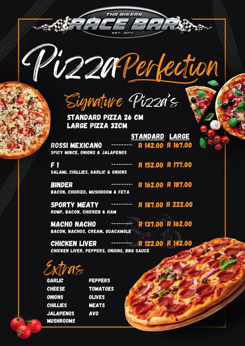 Pizza Menu Rossis Sportsbar