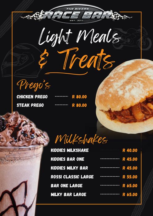 Light Meals Menu Rossis Sportsbar