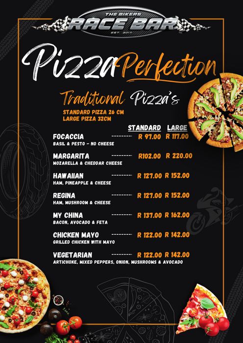 Pizza Menu Rossis Sportsbar
